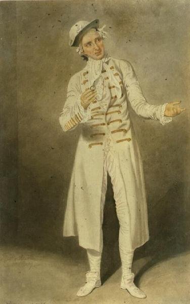 William Farren (1786-1861) als Lord Ogleby in The Clandestine Marriage door David Garrick en George Coleman de Oudere in het Covent Garden Theatre, 1818 door Samuel de Wilde